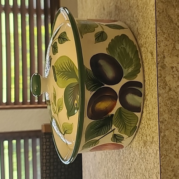 Sakura Fruit Pattern Ceramic Casserole Dish - Picture 4 of 11